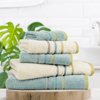 Σετ Πετσέτες (30x50 + 50x90 + 70x140) - Memphis Light Blue