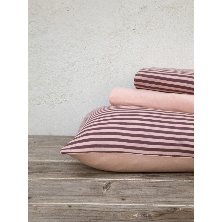 Σετ Σεντόνια Υπέρδιπλα με Λάστιχο - Suave Dark Pink