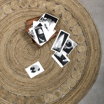 Στρογγυλό Χαλί R150 - Makrame Natural