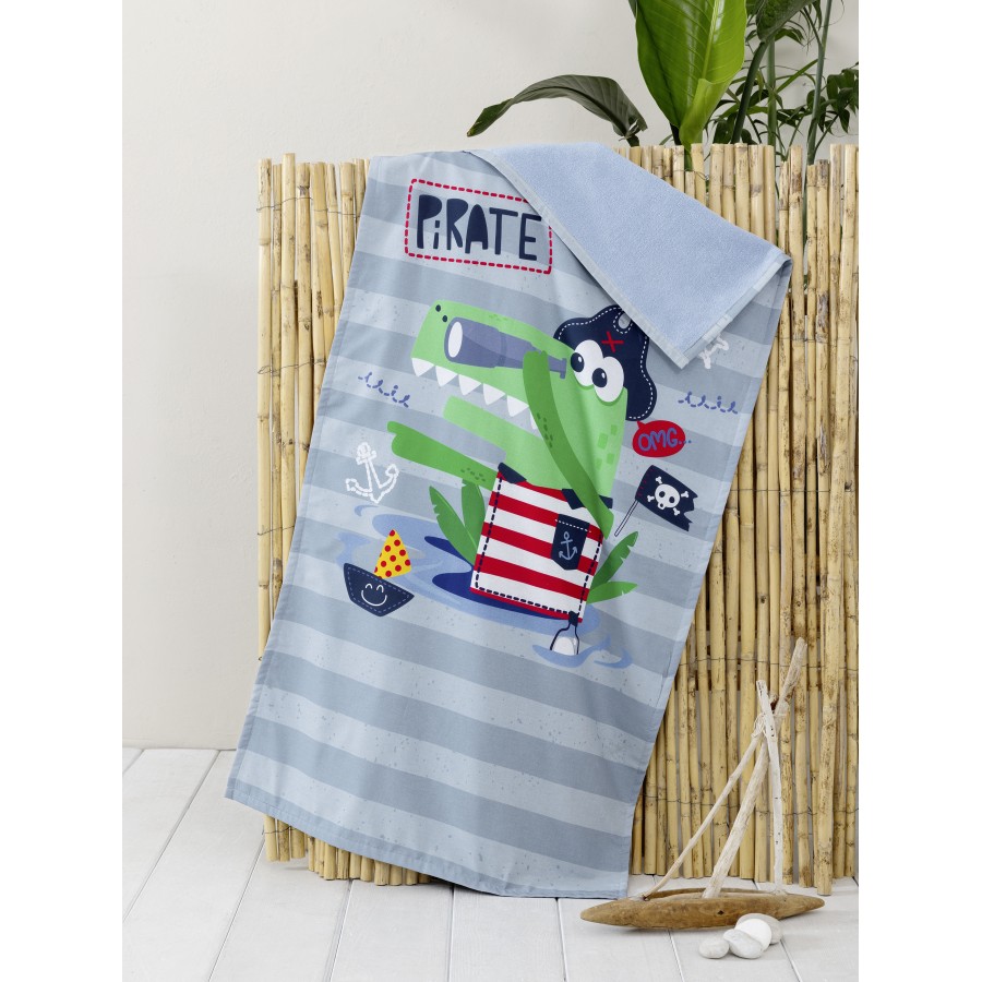 Πετσέτα Θαλάσσης δύο όψεων 70x140 - Pirate