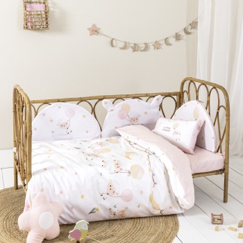 Σετ Σεντόνια Κούνιας με Λάστιχο - Little Sheep