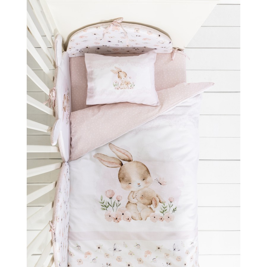 Σετ Σεντόνια Κούνιας με Λάστιχο - Sweet Baby