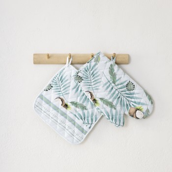 Σετ Κουζίνας (Γάντι + Πιάστρα) - Coconut