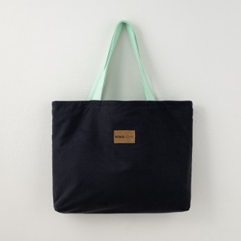 Τσάντα Θαλάσσης 37x54 - Riva Black / Emerald