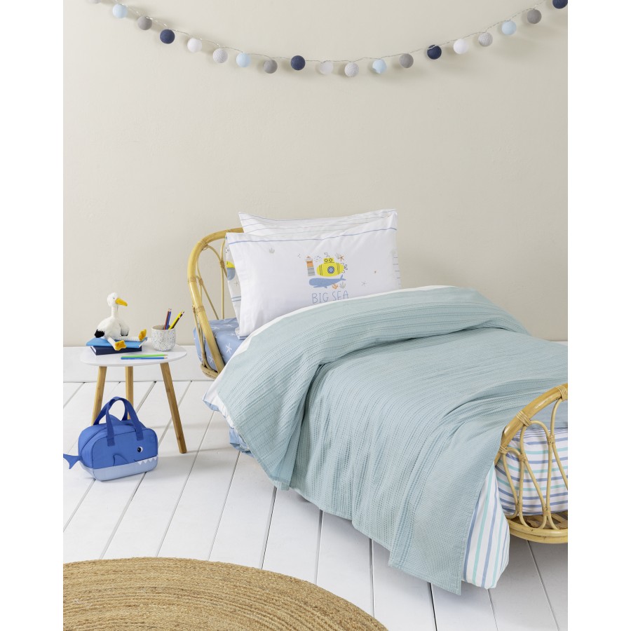 Κουβέρτα Μονή 160x240 - Dune Blue