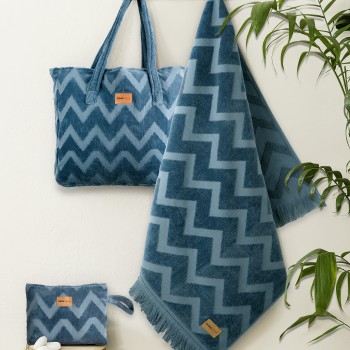 Τσάντα Θαλάσσης 46x60 - Vida Blue