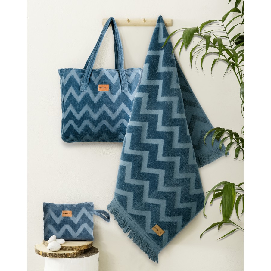 Τσάντα Θαλάσσης 46x60 - Vida Blue