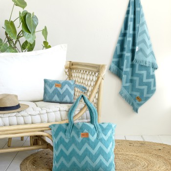 Τσάντα Θαλάσσης 46x60 - Vida Petrol