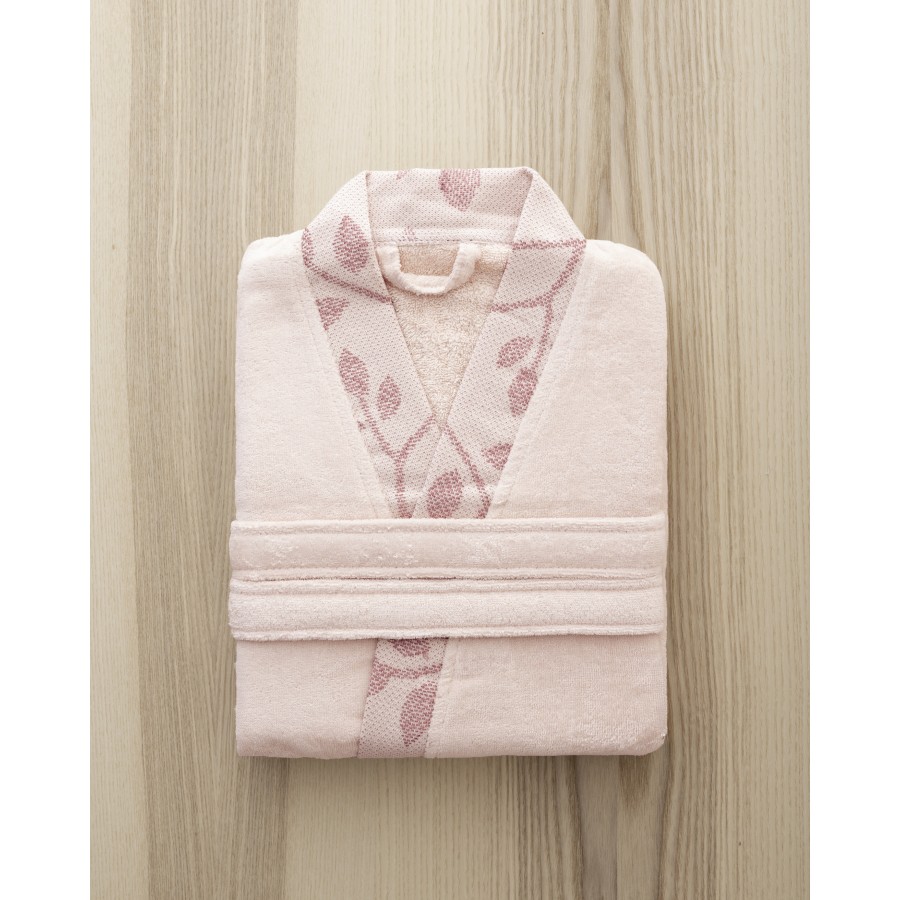 Μπουρνούζι Κιμονό με 3/4 Μανίκι Abrazo - Extra Large - Nude