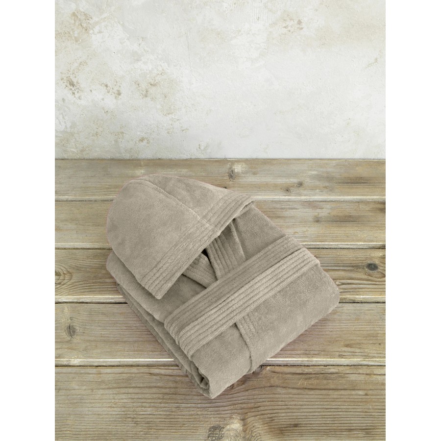 Μπουρνούζι με κουκούλα Zen - Small - Taupe