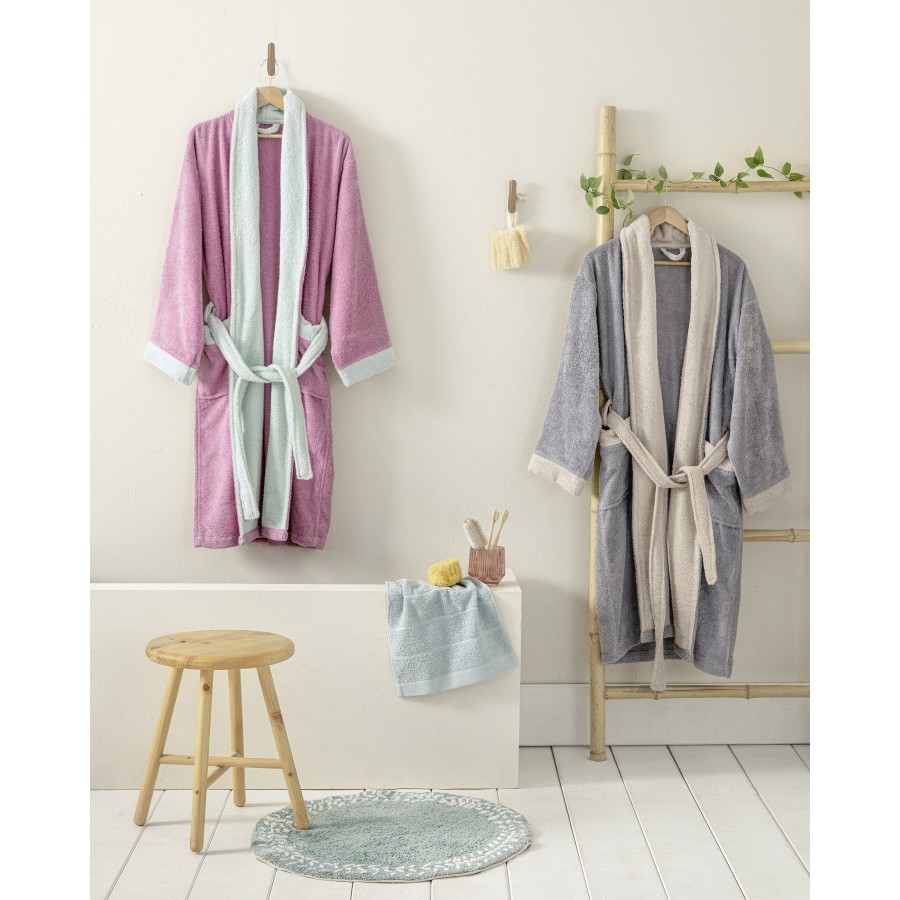 Μπουρνούζι Ease - Extra Large - Gray / Sand Beige