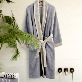 Μπουρνούζι Ease - Extra Large - Gray / Sand Beige