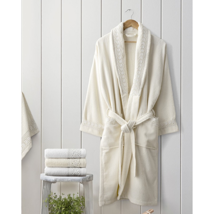 Μπουρνούζι Seren - Small - Ivory