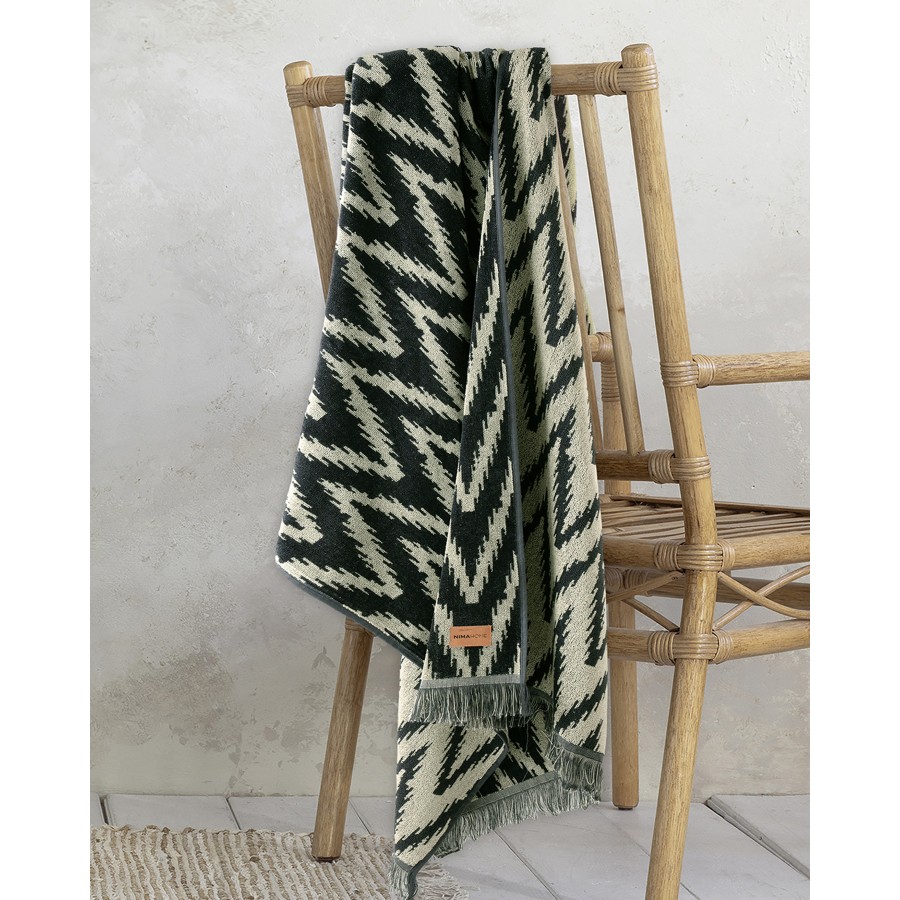 Πετσέτα Θαλάσσης 90x160 - Chevron Jacquard