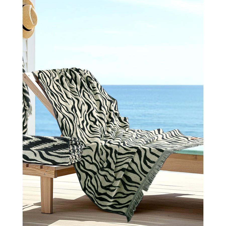 Πετσέτα Θαλάσσης 90x160 - Savage Jacquard