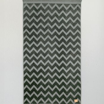 Πετσέτα Θαλάσσης 90x160 - Vida Dark Gray Jacquard