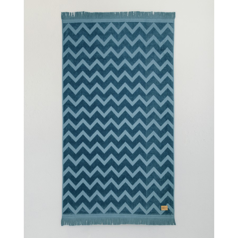Πετσέτα Θαλάσσης 90x160 - Vida Blue Jacquard