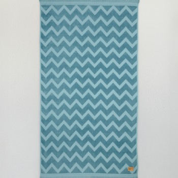 Πετσέτα Θαλάσσης 90x160 - Vida Petrol Jacquard