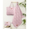 Πετσέτα Θαλάσσης 90x160 - Vida Pink Jacquard