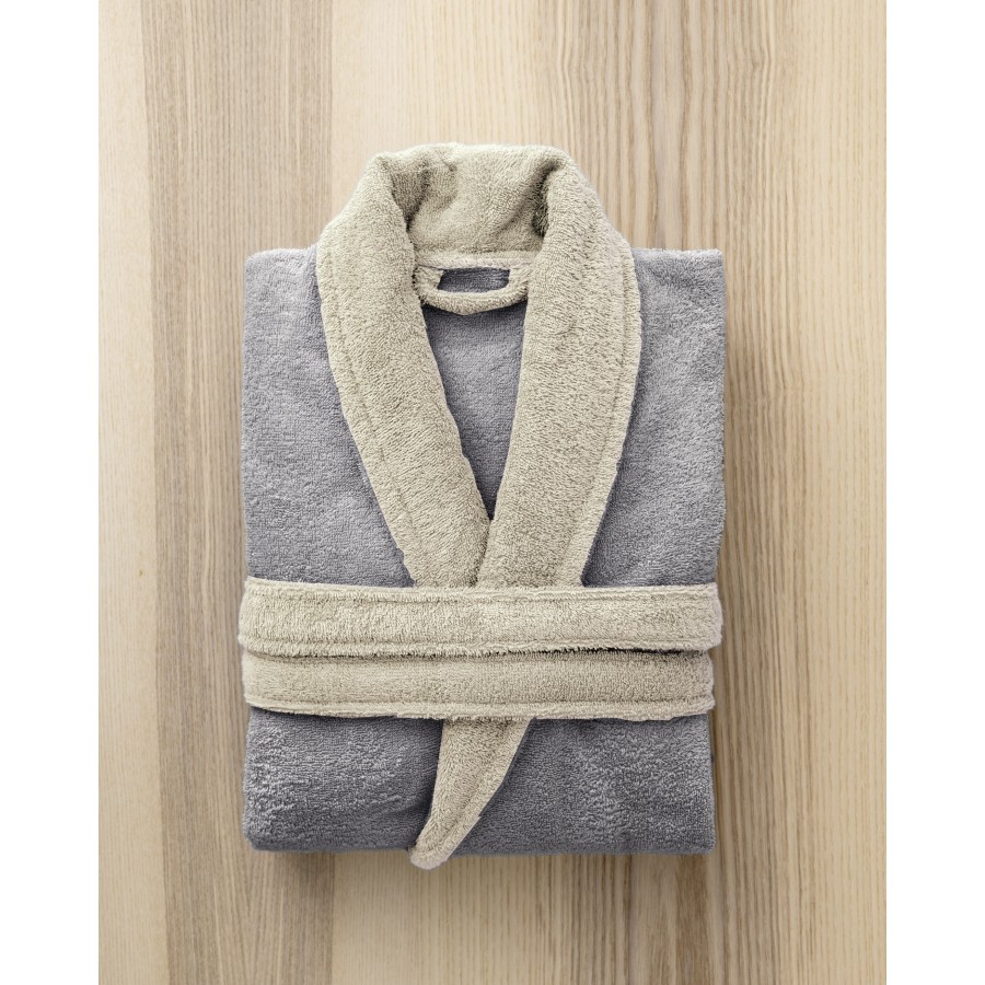 Μπουρνούζι Ease - Large - Gray / Sand Beige