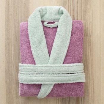 Μπουρνούζι Ease - Small - Mauve Pink / Mint