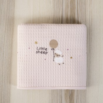 Κουβέρτα Πικέ 80x110 - Little Sheep