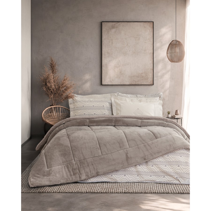 Κουβέρτα/Πάπλωμα Μονό 160x220 - Cira Cigar Beige