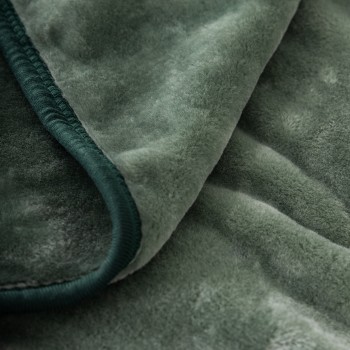Κουβέρτα Βελουτέ Υπέρδιπλη 220x240 Coperta - Forest Green