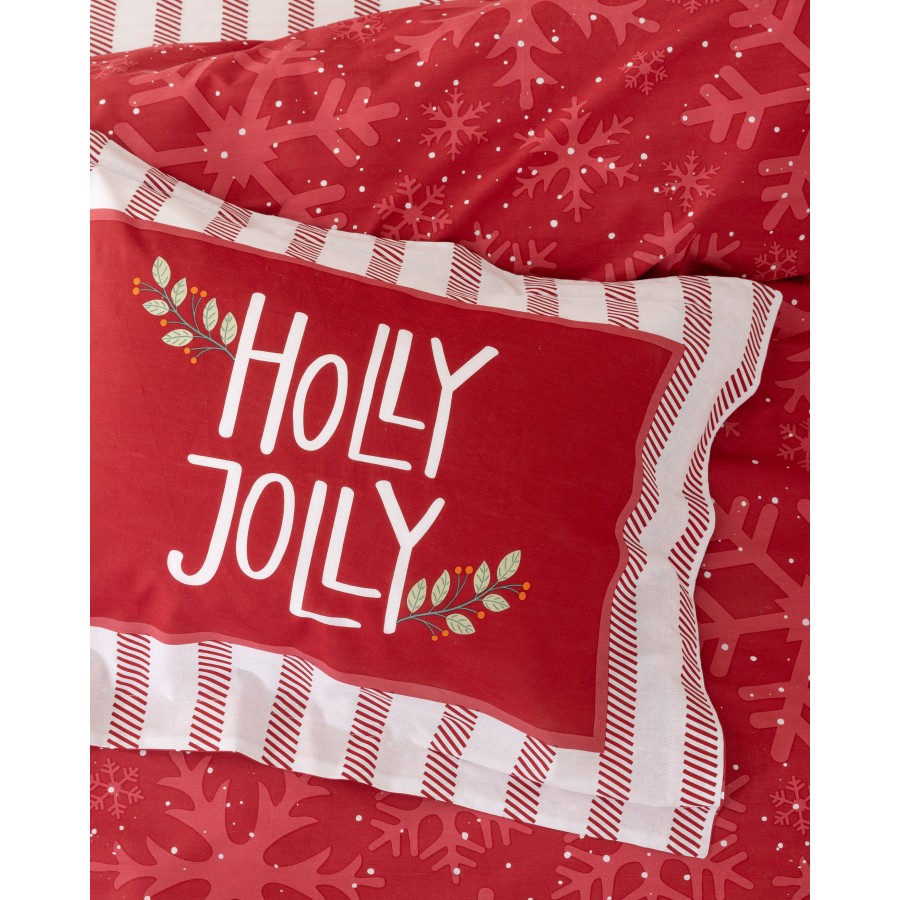 Σετ Παπλωματοθήκη Υπέρδιπλη - Holly Jolly