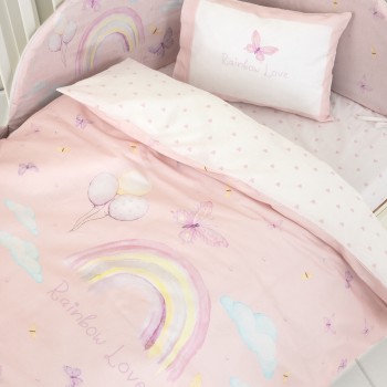 Σετ Σεντόνια Κούνιας - Rainbow Love