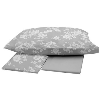 Παπλωματοθήκη Menta Εμπριμέ 950 Grey Μονή (170x250)