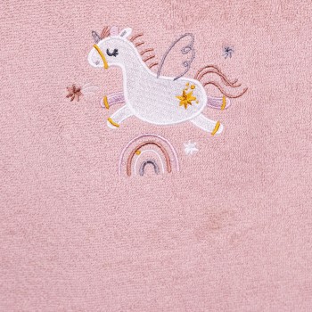 Fluffy Κεντητό Πόντσο Powder one size