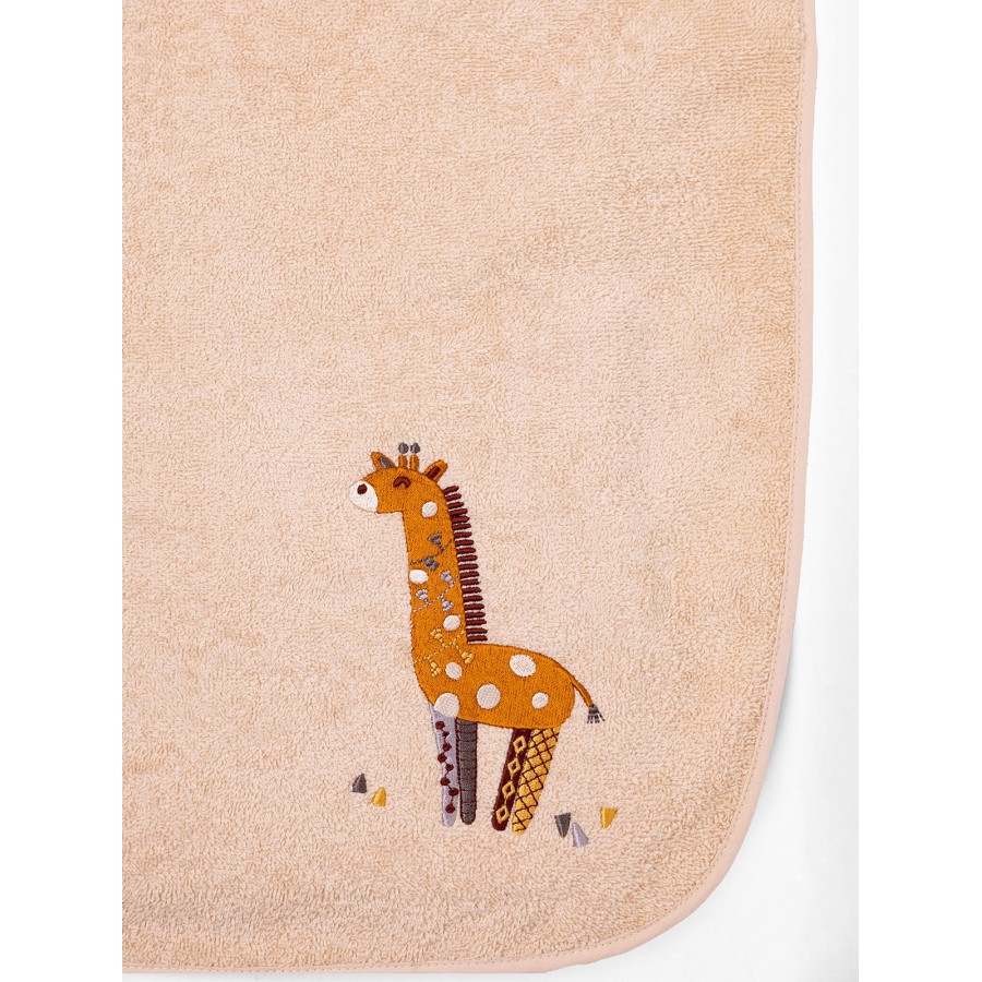 Fluffy Κεντητό Πόντσο Beige one size