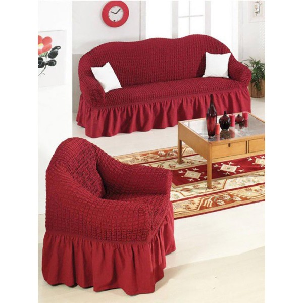 Κάλυμμα σαλονιού Γκοφρέ Red