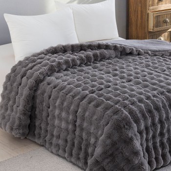 Κουβερτοπάπλωμα Rabbit Dark Grey Μονό (160x220)