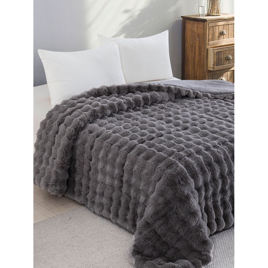 Κουβερτοπάπλωμα Rabbit Dark Grey Υπέρδιπλο (220x240)