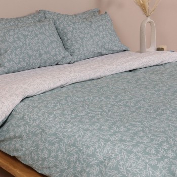 Παπλωματοθήκη Cotton Feelings 2052 Aqua Υπέρδιπλη (230×250)