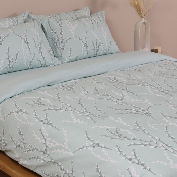 Παπλωματοθήκη Cotton Feelings 2054 Aqua Υπέρδιπλη (230×250)