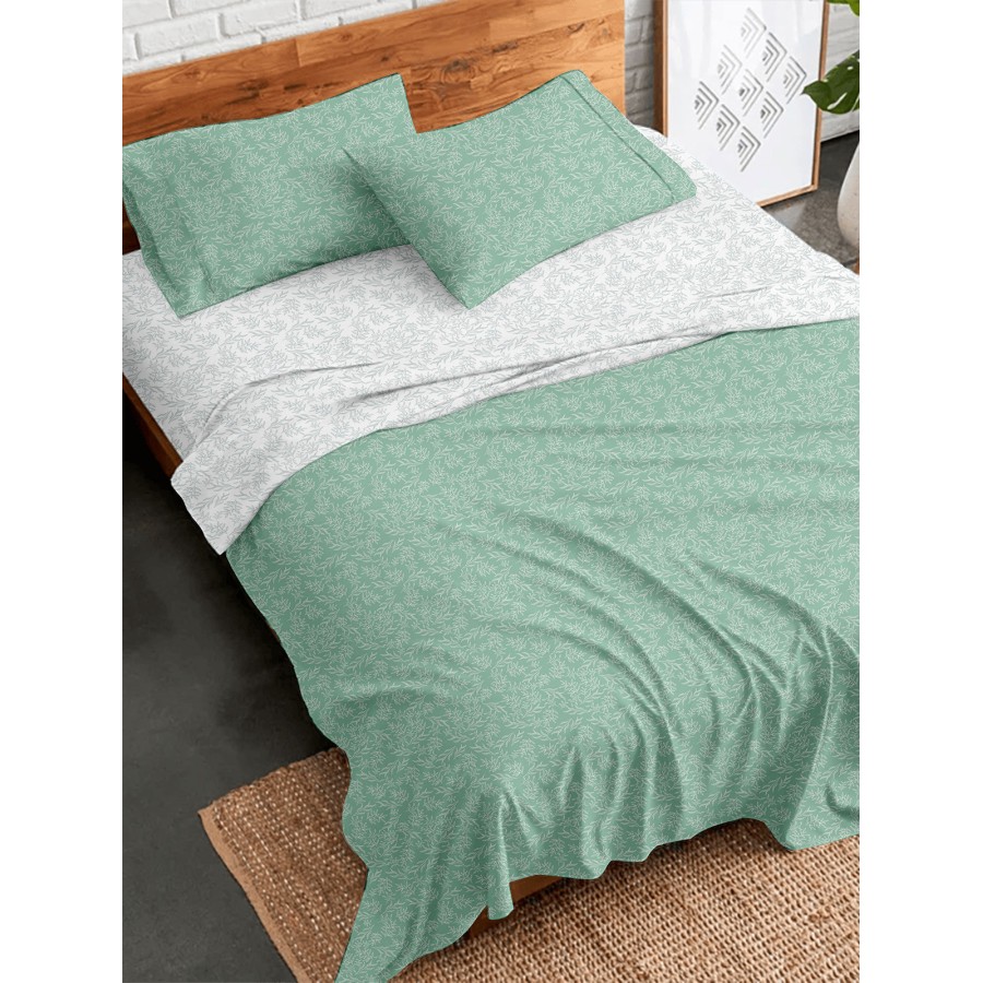 Σετ Σεντόνια Flannel 2052 Aqua Μονό (160x260)