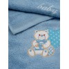 Σετ πετσέτες κεντητές Heart 10 Blue/Blue