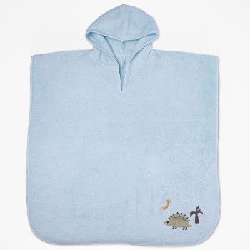 Fluffy Κεντητό Πόντσο Mint one size