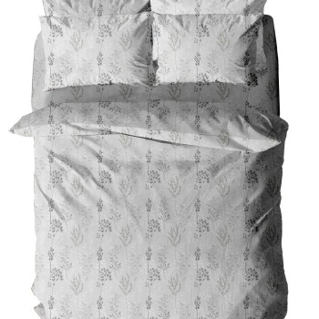 Παπλωματοθήκη Menta Εμπριμέ 400 Grey Υπέρδιπλη (230x250)