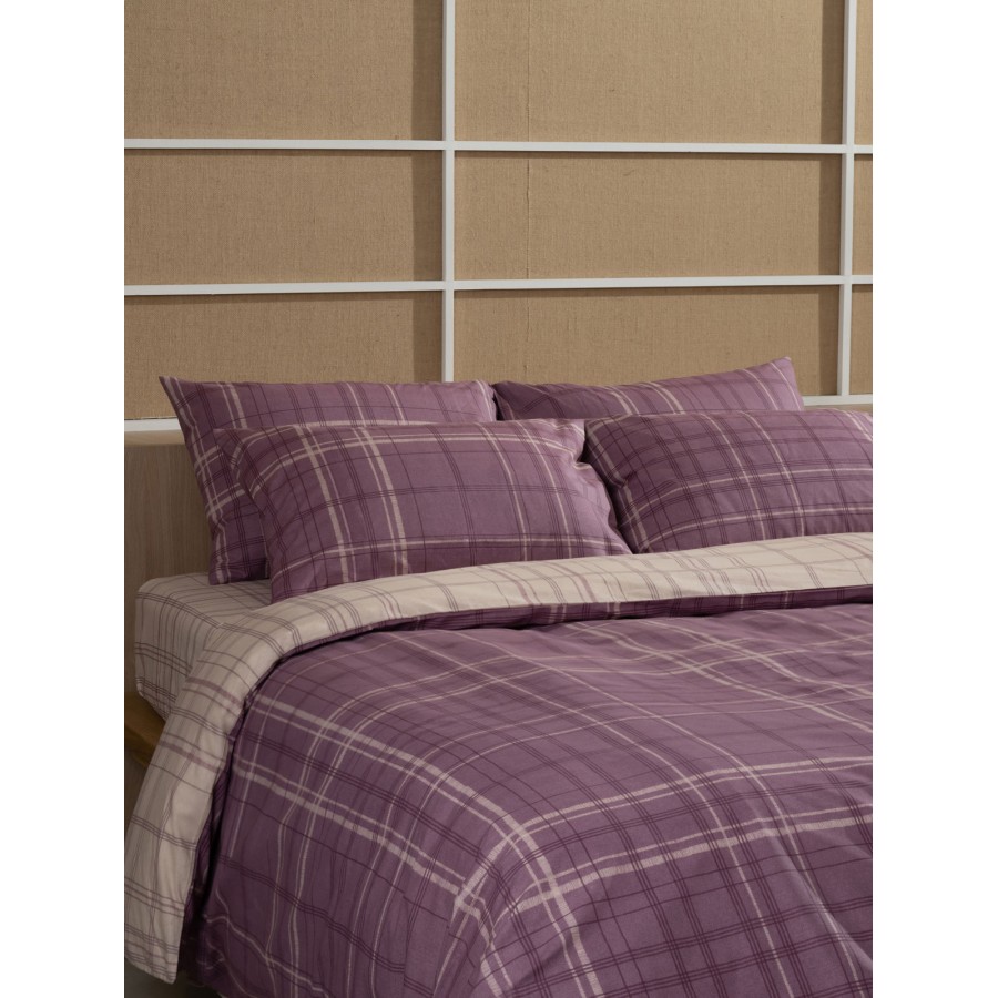 Παπλωματοθήκη Cotton Feelings 2066 Mauve Μονή (170x250)