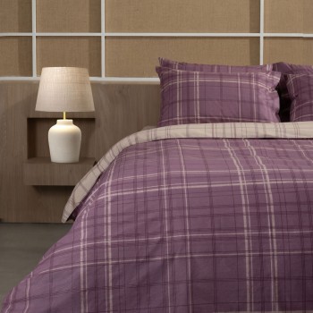 Παπλωματοθήκη Cotton Feelings 2066 Mauve Μονή (170x250)