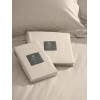 Μαξιλαροθήκες Βαμβακοσατέν Omnia Oxford Beige 50x70