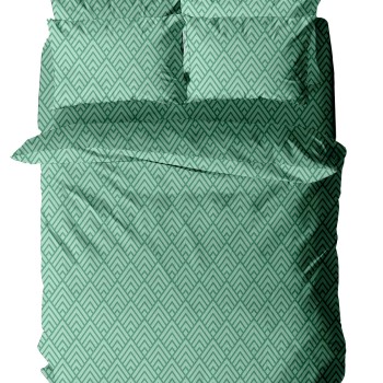 Μαξιλαροθήκη Menta Εμπριμέ 500 Aqua 50x70