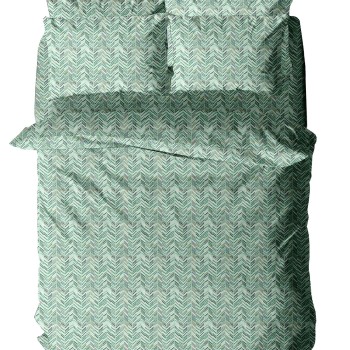 Μαξιλαροθήκη Menta Εμπριμέ 460 Aqua 50x70