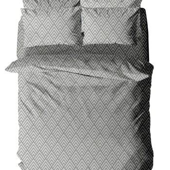 Μαξιλαροθήκη Menta Εμπριμέ 500 Grey 50x70