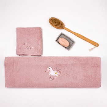 Fluffy Κεντητή Πετσέτα Powder 2 τμχ.