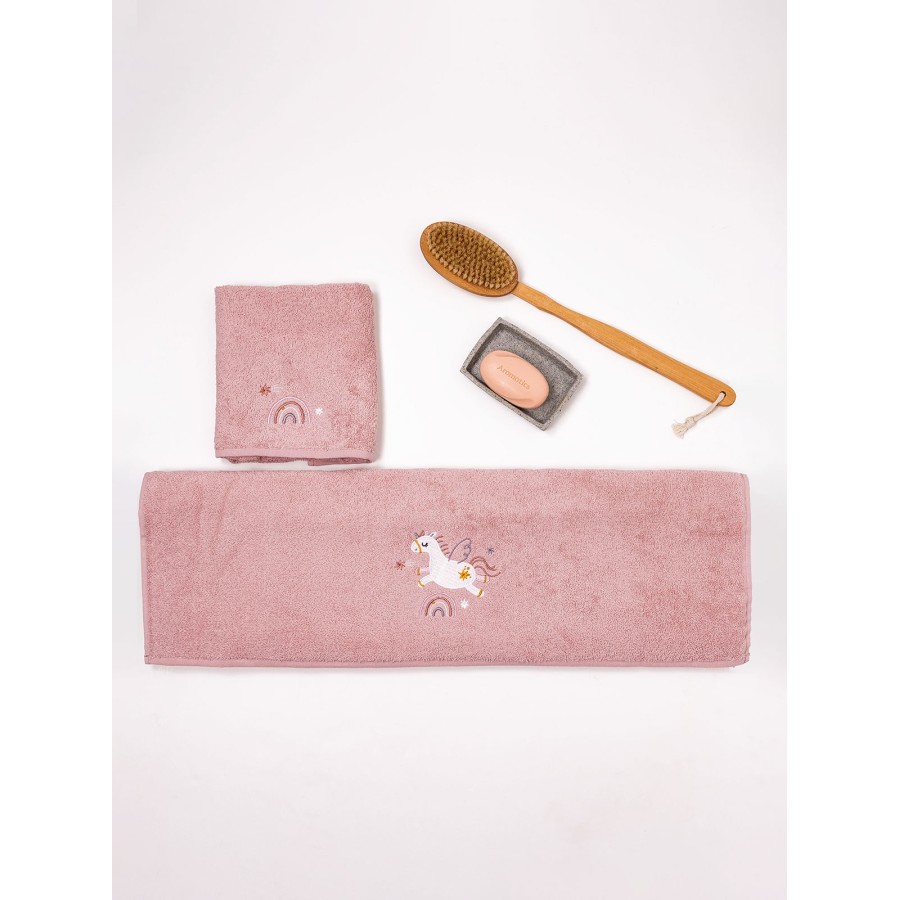 Fluffy Κεντητή Πετσέτα Powder 2 τμχ.